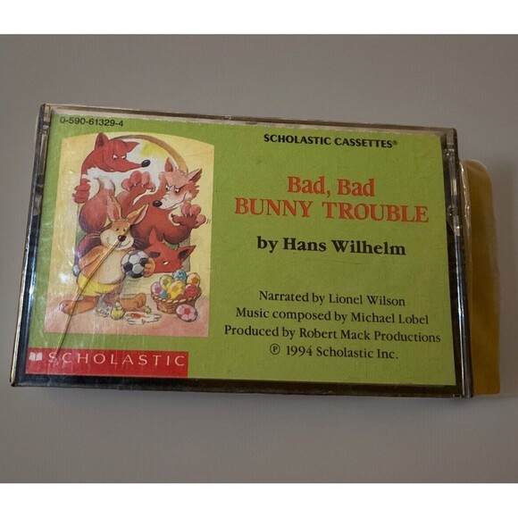 Bad Bad Bunny Trouble Audiobook Cassette By Hans Wilhelm Scholastic 1994 Vintage